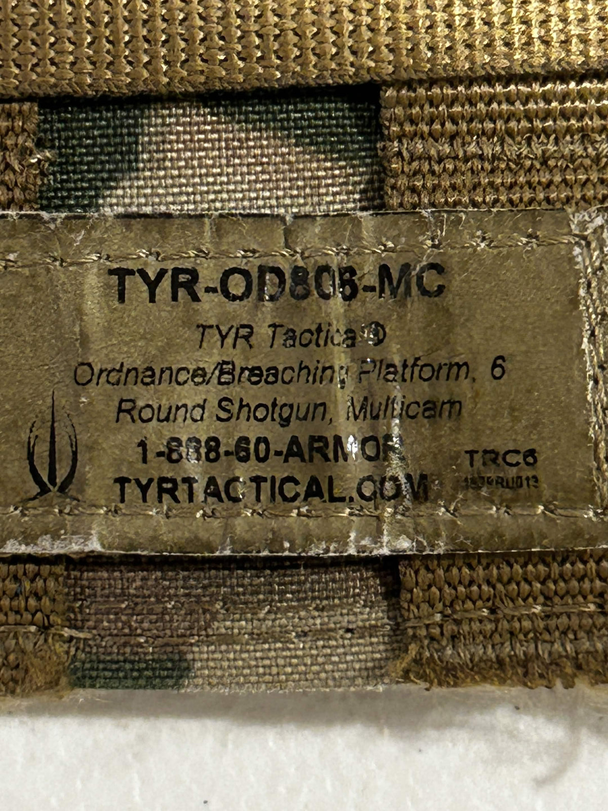 Tyr Tactical Shotgun Shell Placard (Multicam)